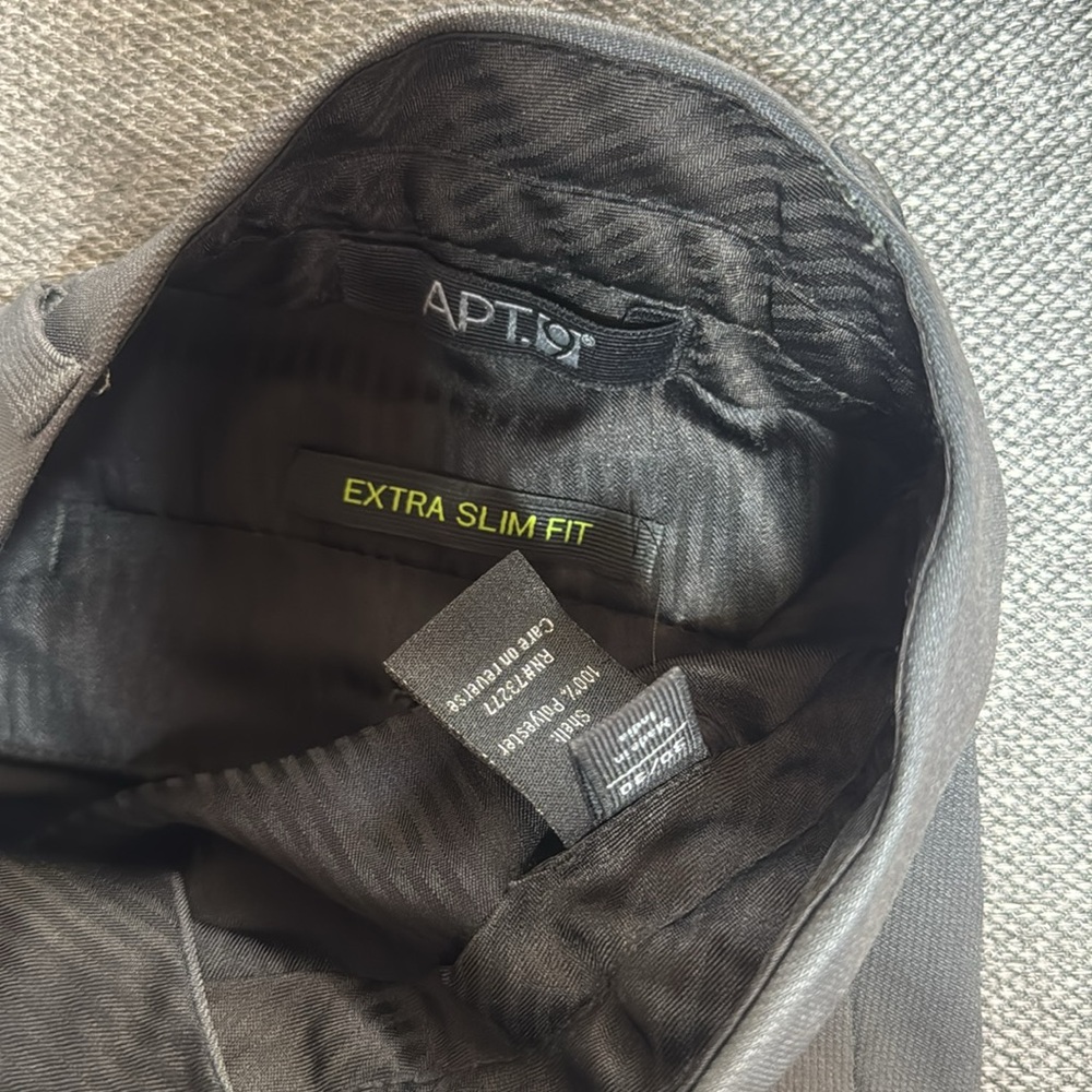 Men's Apt 9 Dark Gray Dress Pants - Picture 2 of 5